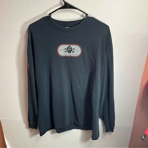 Vintage General Contractor Union Long Sleeve Shirt Akron Ohio Men’s Xl Black